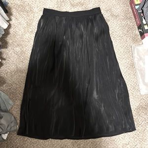 Black mid-calf skirt